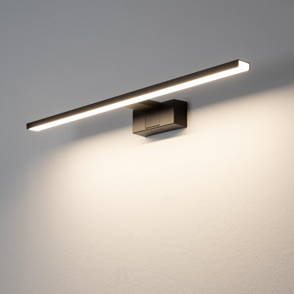 Aigostar - LED Koupelnové osvětlení zrcadla LED/12W/230V 4000K 60 cm IP44 černá