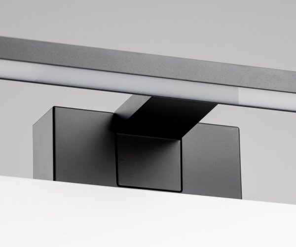 Aigostar - LED Koupelnové osvětlení zrcadla LED/12W/230V 4000K 60 cm IP44 černá