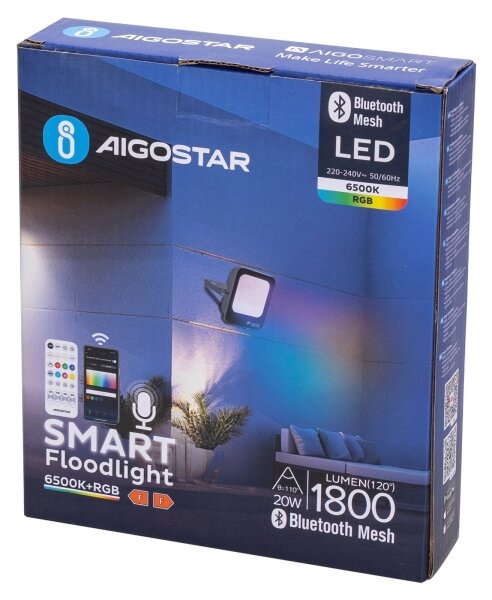Aigostar - LED RGBW Reflektor MESH LED/20W/230V 6500K IP65 + DO
