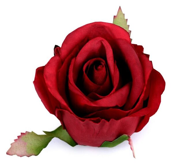Umělý květ růže Ø55 mm - 6 červená tm