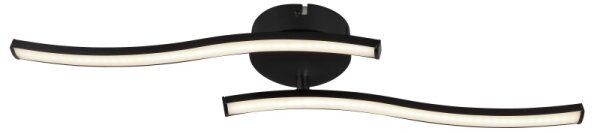 Globo 67178SC - LED Stropní svítidlo ELOISE 2xLED/6W/230V černá
