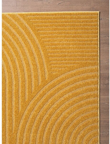 Okrově žlutý koberec 200x290 cm Whirl – ESTE