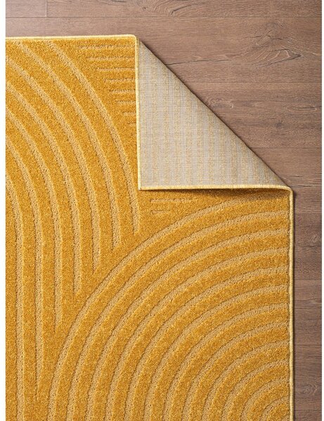 Okrově žlutý koberec 200x290 cm Whirl – ESTE