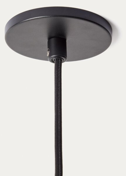 Kave Home Černo-bílé mramorové závěsné světlo Idela Ø26cm