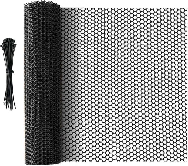 Plot z plastu, délka 15 metrů, výška 40 cm, černý, určený pro ohraničení zahrady