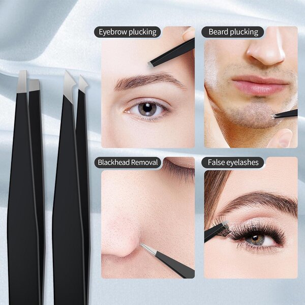 Zvětšovací zrcátko 40x, o velikosti 3,5 palce, s přísavkou, včetně pinzety, vhodné pro make-up a péči o pleť