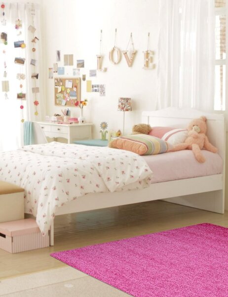 Mono Carpet, Kusový koberec Efor Shaggy 7182 Pink, 160x230, růžová, dětský pokoj
