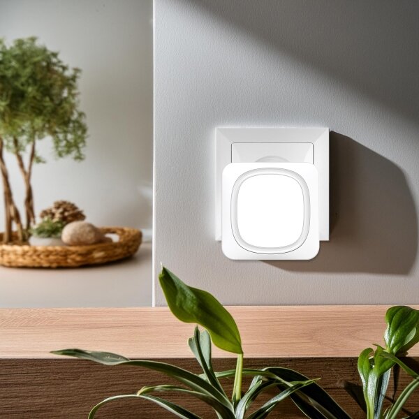 Solight 1L79 - Bezdrátový zvonek s LED osvětlením do zásuvky 230V IP56 bílá