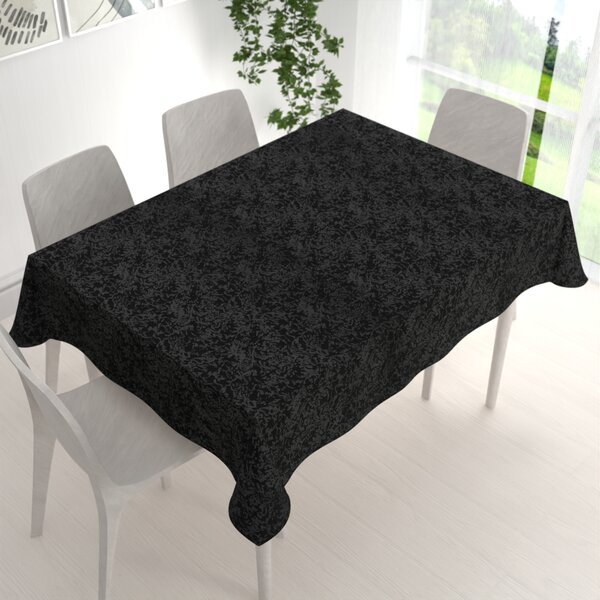 Biante Teflonový obdélníkový ubrus TF-098 Venezia černý 60x100 cm