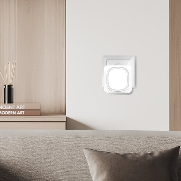 Solight 1L79 - Bezdrátový zvonek s LED osvětlením do zásuvky 230V IP56 bílá
