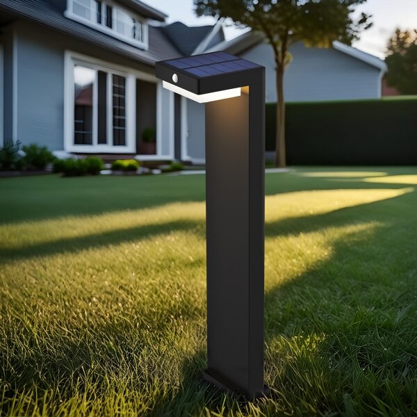 Solight WO7202 - LED Solární lampa se senzorem PALERMO LED/5W/2000mAh IP54 černá