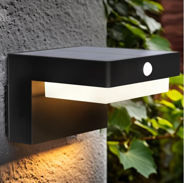 Solight WO7201 - LED Solární nást. sv. se senzorem PALERMO LED/5W/2000 mAh IP54
