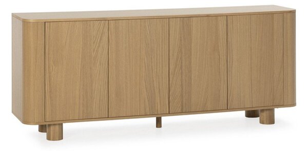 Komoda v dekoru dubu v přírodní barvě 180x75x40 cm Padoc – MOME