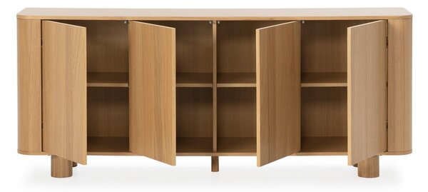 Komoda v dekoru dubu v přírodní barvě 180x75x40 cm Padoc – MOME