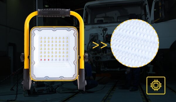 Aigostar - LED Stmívatelný nabíjecí reflektor LED/100W/5V 6500K IP65 15000 mAh
