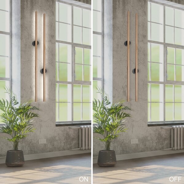Brilagi - LED Nástěnné svítidlo WOODY LINE LED/12W/230V 120 cm dub