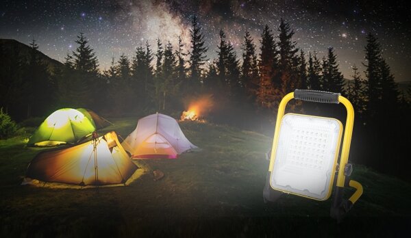 Aigostar - LED Stmívatelný nabíjecí reflektor LED/100W/5V 6500K IP65 15000 mAh