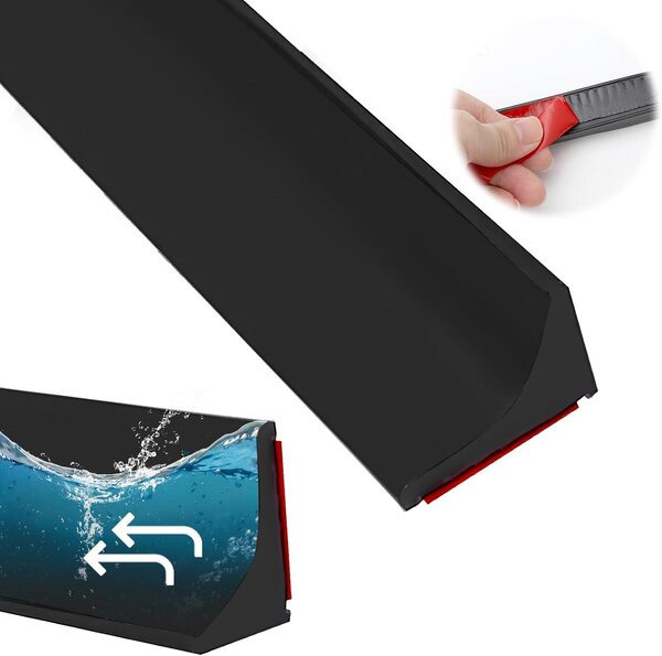 Silikonová vodotěsná bariéra, 200 cm, samolepicí, pro sprchové vaničky