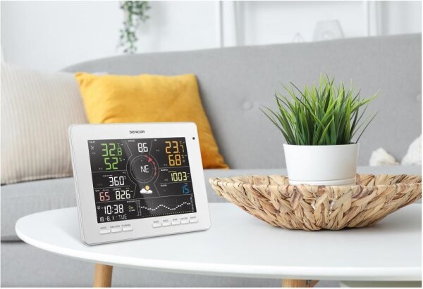 Sencor - Profesionální meteostanice s barevným LCD displejem 1xCR2032 Wi-Fi Tuya