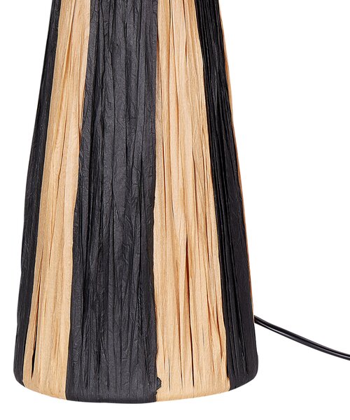 Stolní lampa WELMEL Proutí Hnědá/Černá