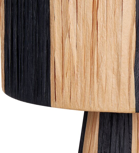 Stolní lampa WELMEL Proutí Hnědá/Černá