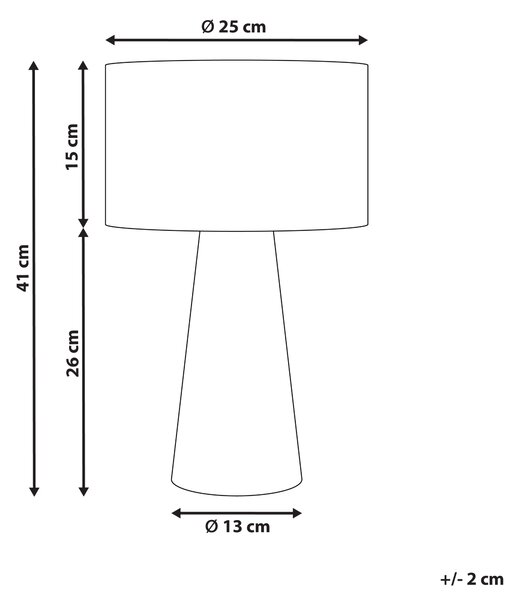 Stolní lampa WELMEL Proutí Přírodní