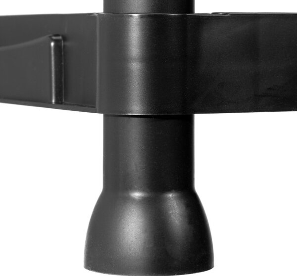 Plastový regál IRVING 131x61x31 cm černý