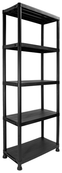 Plastový regál IRVING 171x61x31 cm černý