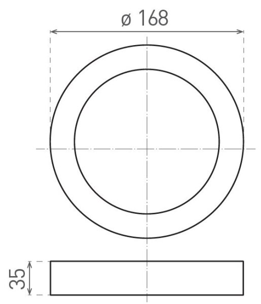 LED Stropní svítidlo FENIX LED/12W/230V 2900/3900/5800K pr. 16,8 cm bílá