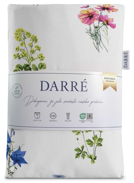 DARRÉ Bavlněné povlečení Voňavá louka Velikost: 140 x 200 + 70 x 90
