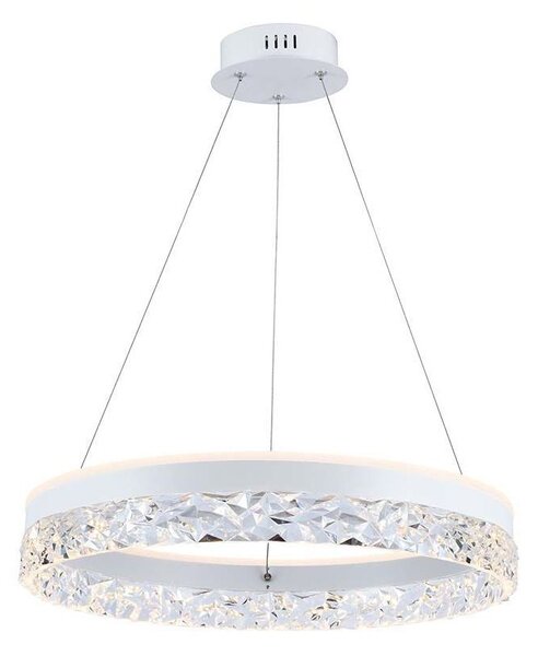 LED Solution Bílé závěsné LED svítidlo kulaté designové 50cm 25W 23099