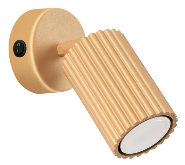 Sollux SL.1560 - Nástěnné bodové svítidlo KARBON 1xGU10/10W/230V zlatá