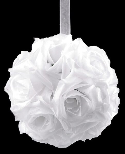 Květinová koule Ø15 cm - 1 bílá