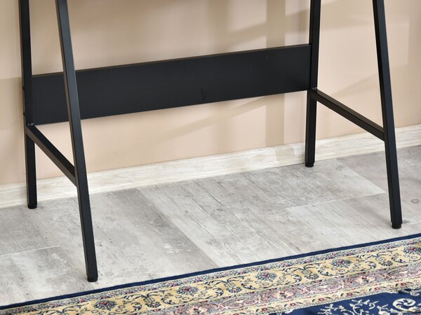 Minimalistický psací stůl RENO - černý / ořech