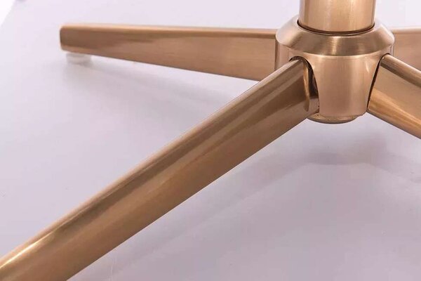 LuxuryForm DESIGN Židle MILANO VELUR na zlatém kříži - zelená