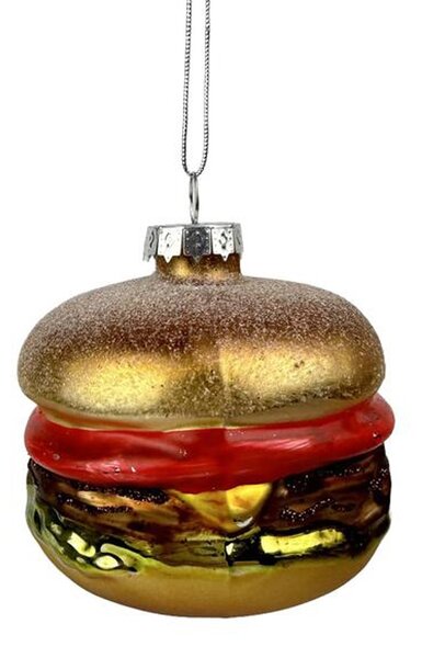 Toro Skleněná vánoční ozdoba 8,5cm hamburger