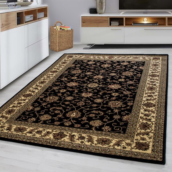 Ayyildiz, Kusový koberec Marrakesh 210 black, 120x170, černá, kancelář