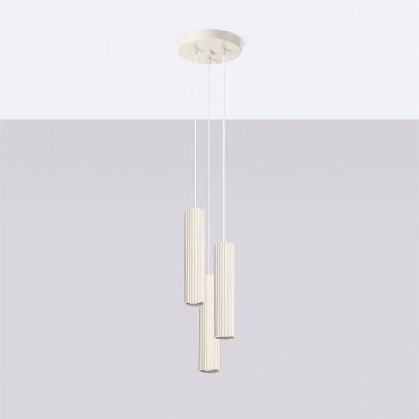 Brilagi - LED Lustr na lanku CRESTO 3xGU10/10W/230V krémová