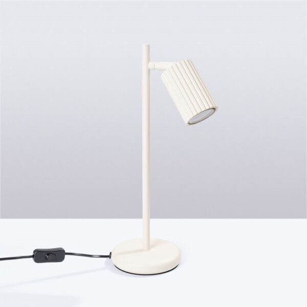 Sollux SL.1605 - Stolní lampa KARBON 1xGU10/10W/230V krémová