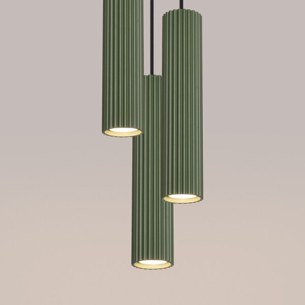 Brilagi - LED Lustr na lanku CRESTO 3xGU10/10W/230V zelená