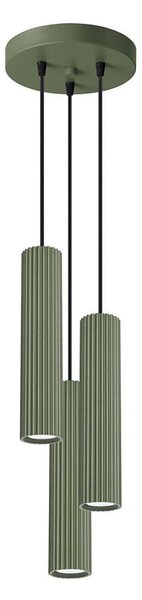 Sollux SL.1614 - Lustr na lanku KARBON 3xGU10/10W/230V zelená