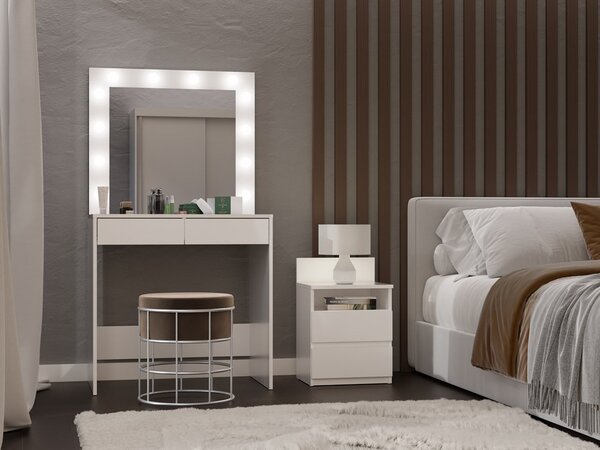 TP Living Toaletní stolek s osvětlením Marina bílý