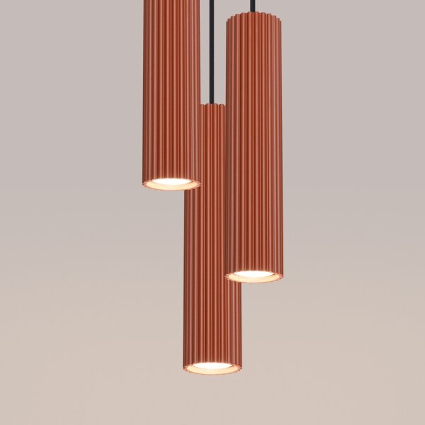 Brilagi - LED Lustr na lanku CRESTO 3xGU10/10W/230V červená