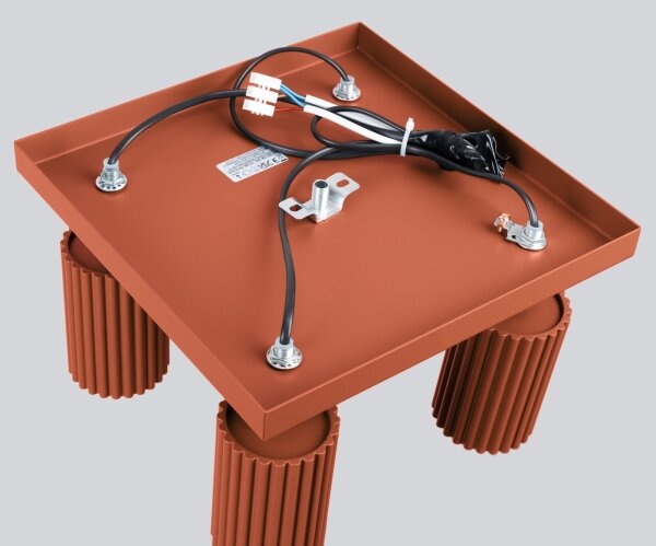 Sollux SL.1640 - Bodové svítidlo KARBON 4xGU10/10W/230V oranžová