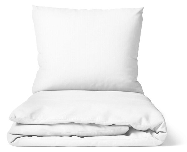 DARRÉ Saténové povlečení Kostička 3mm - bílá Velikost: 140 x 200 + 70 x 90