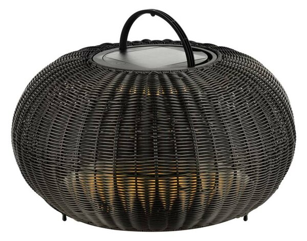 BIG WHITE SLV ADEGAN venkovní stojací lampa, plochá, solární, 2200 K, IP65, černá 1008388