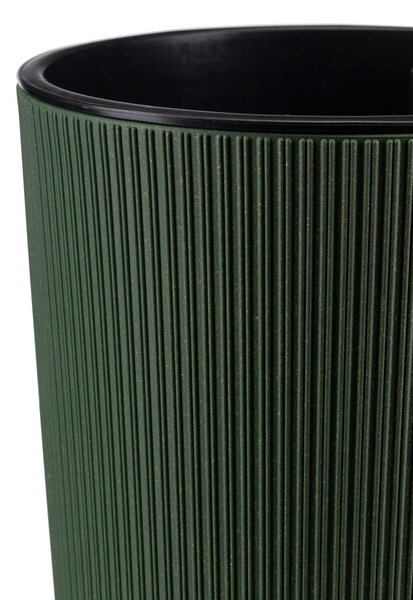 PLASTOVÝ KVĚTINÁČ URBANIKA ECO SADA 2KS 57X30 CM+46,6X25,5 CM ZELENÁ