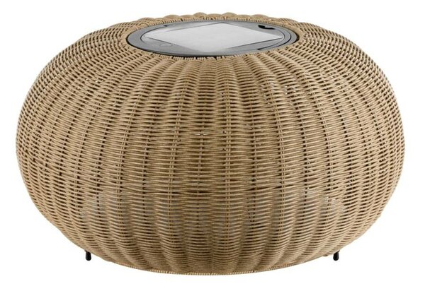 BIG WHITE SLV ADEGAN venkovní stojací lampa, plochá, solární, 2200 K, IP65, hnědá 1008389