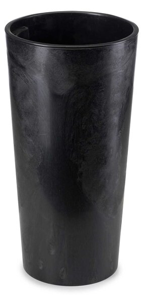PLASTOVÝ KVĚTINÁČ URBANIKA SADA 2KS 57X30 CM+46,6X25,5 CM ČERNÁ