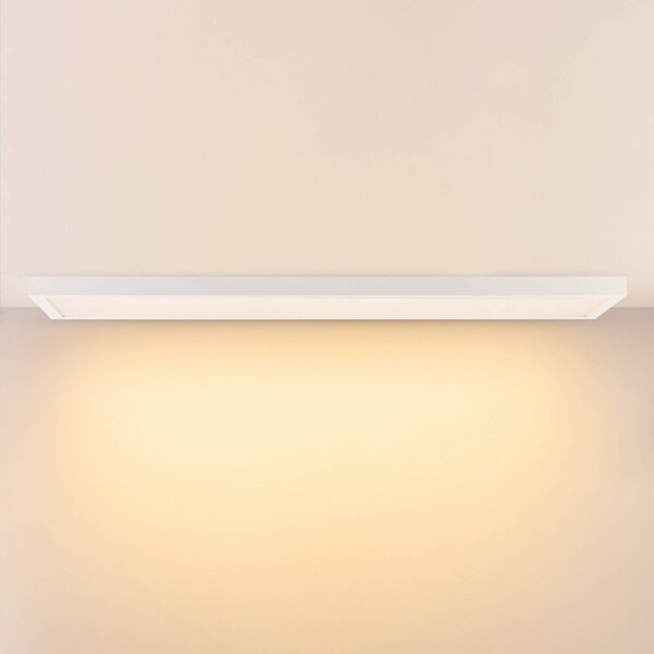Deko-Light LED panel PRO OFFICE SANO, 153 x 33 cm, stmívatelné, bílý kov, stmívatelný, Bílá / opál, Pracovna / kancelář, Hliník